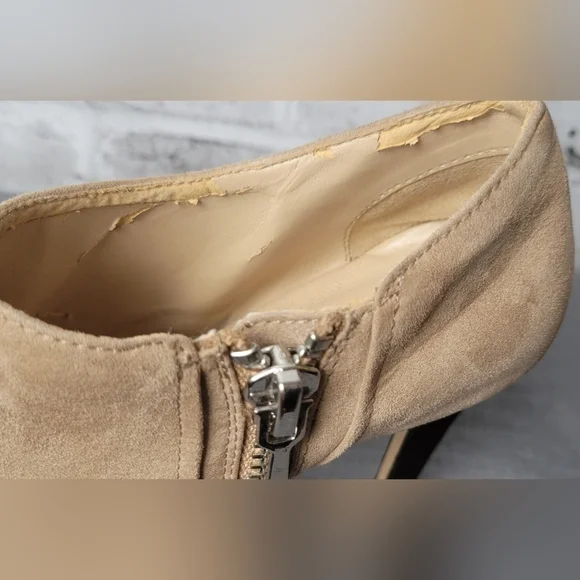 Zara Platform Booties Stiletto Heel Tan | Women’s 7.5 - Picture 12 of 14